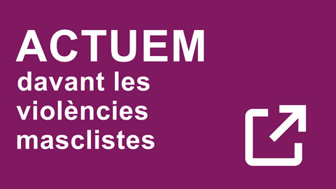 Imatge banner Actuem davant les violències masclistes