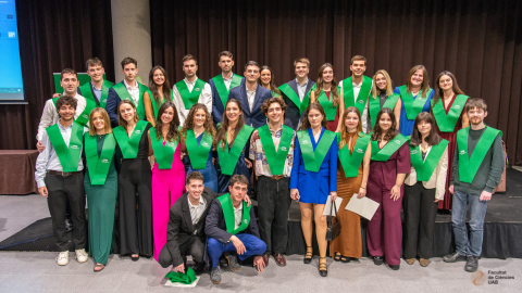 Alumnes de la Promoció 19-22 a la seva graduació.