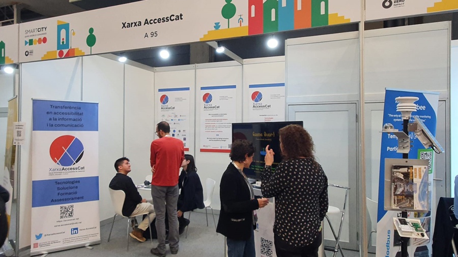 Estand d'AccesCat al Deep Tech Summit 2023