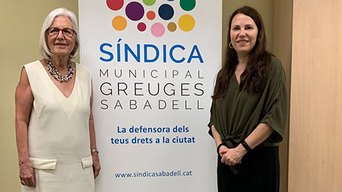 Reunió de la Síndica de Greuges de la UAB amb la Síndica de Greuges de Sabadell