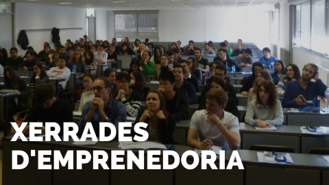 Xerrades d'Emprenedoria a la Sala d'Actes de la Facultat d'Economia i Empresa de Bellaterra