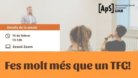 Sessió informativa APS estudiants